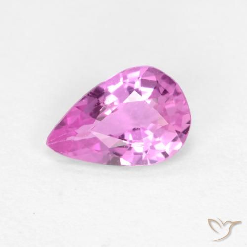 0.46ct Naturel Pourpre rosâtre profond Saphir, En forme de poire, VVS-VS