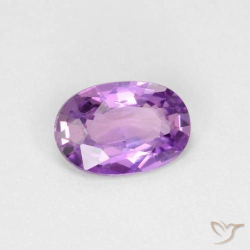 Saphir Pourpre électrique naturelle ovale, 0.43 ct, VS
