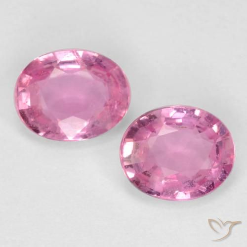 0.82ctw Naturel Rose Saphir, ovale, VS-SI