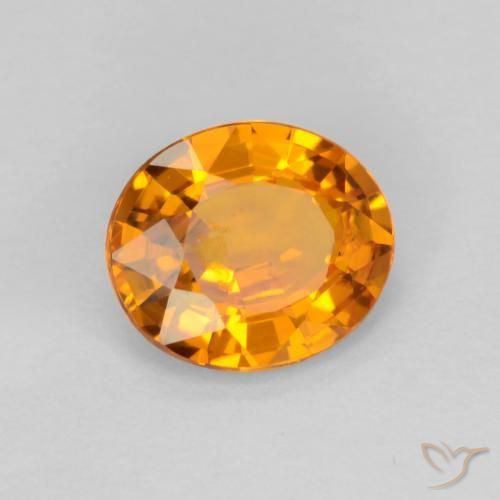 Saphir Or naturelle ovale, 0.70 ct, VS