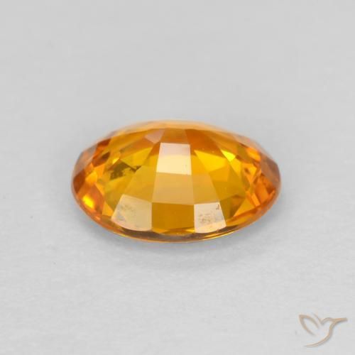 Saphir Or naturelle ovale, 0.70 ct, VS