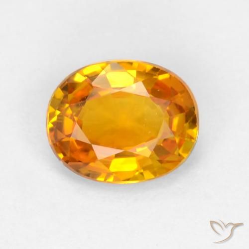 0.53ct Naturel Or Saphir, ovale, VS