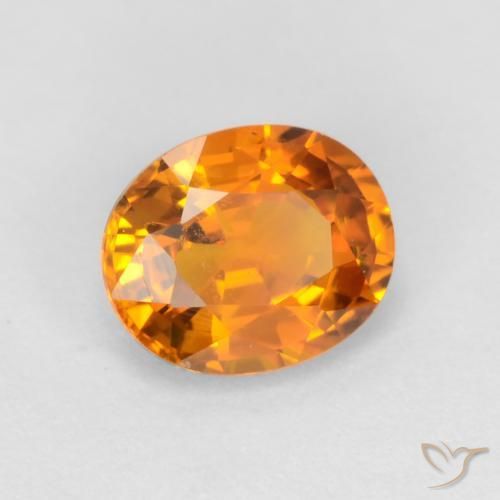 Saphir Or naturelle ovale, 0.72 ct, VS