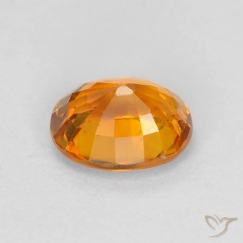 Saphir Or naturelle ovale, 0.72 ct, VS