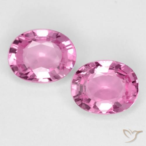 0.79ctw Naturel Rose foncé Saphir, ovale, VVS-VS
