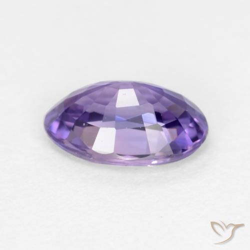 Saphir Violet foncé naturelle ovale, 0.53 ct, VVS-VS