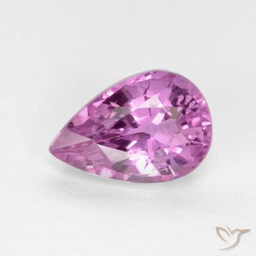 0.60ct Naturel Pourpre moyen-léger Saphir, En forme de poire, VS