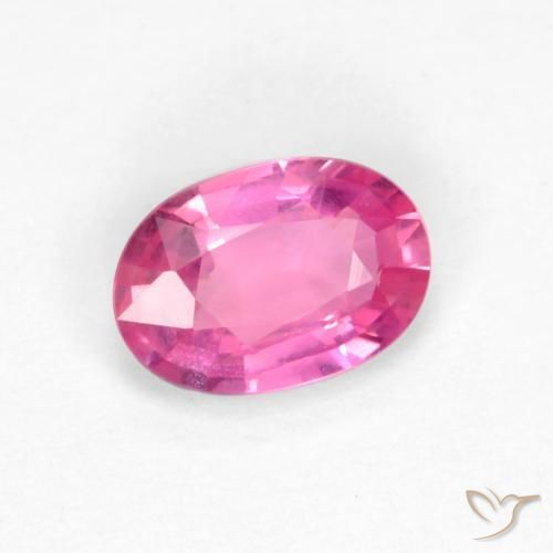Saphir Magenta profond naturelle ovale, 0.47 ct, VS