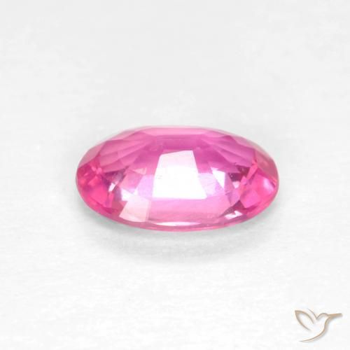 Saphir Magenta profond naturelle ovale, 0.47 ct, VS