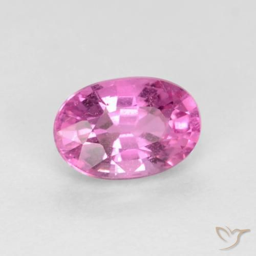 Saphir Pourpre-rose naturelle ovale, 0.62 ct, VS