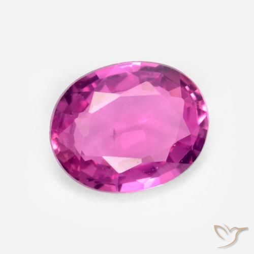 Saphir Magenta naturelle ovale, 0.40 ct, VS