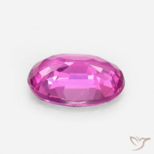Saphir Magenta naturelle ovale, 0.40 ct, VS