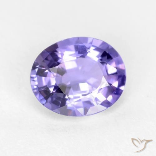 0.48ct Naturel Violet Rosâtre Saphir, ovale, VS