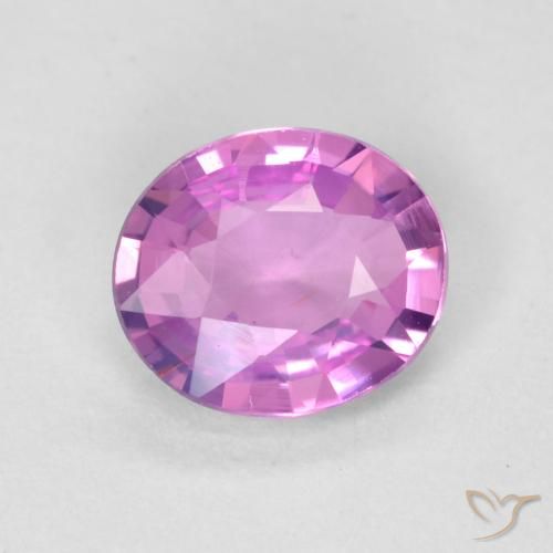 0.49ct Naturel Pourpre rosâtre profond Saphir, ovale, VVS-VS