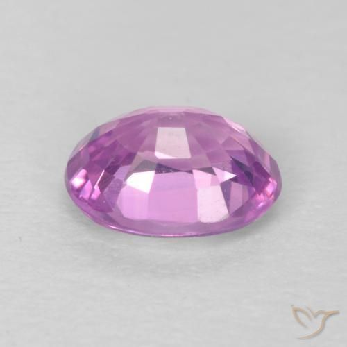 Saphir Pourpre violet rosâtre naturelle ovale, 0.61 ct, VVS-VS