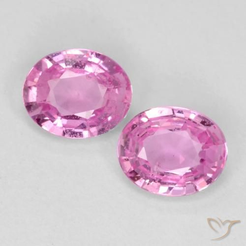 0.70ctw Naturel Rose intense Saphir, ovale, VS