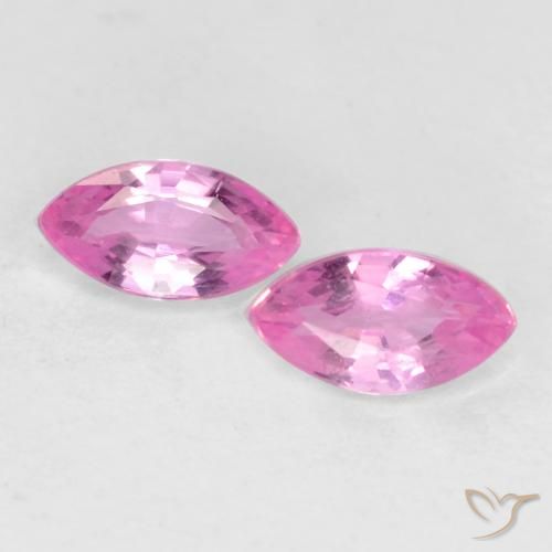 0.46ctw Naturel Pourpre rose vif Saphir, Marquise, VS