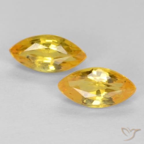 0.48ctw Naturel Doré vif Saphir, Marquise, VS