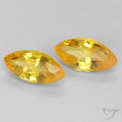Shop natural 0.48ct Doré vif Saphir gems, Marquise, from Tanzanie at GemSelect. In stock, global shipping!