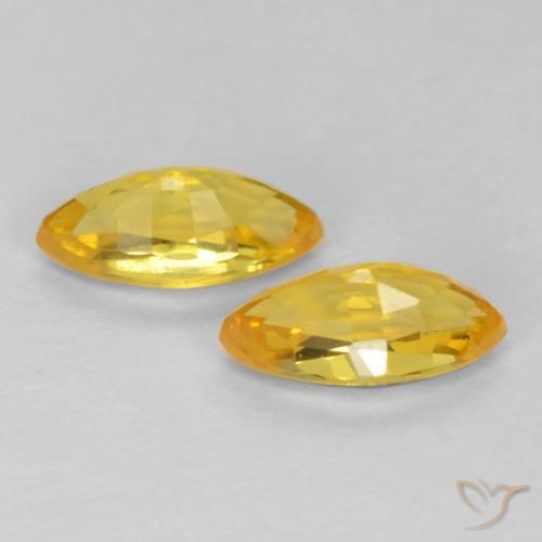 Shop natural 0.48ct Doré vif Saphir gems, Marquise, from Tanzanie at GemSelect. In stock, global shipping!
