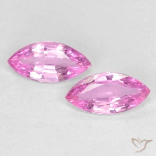 0.35ctw Naturel Pourpre rose vif Saphir, Marquise, VS