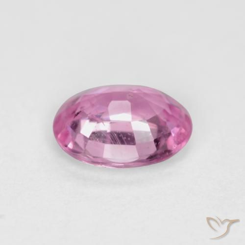 Saphir Rose pourpre royal naturelle ovale, 0.45 ct, VS-SI