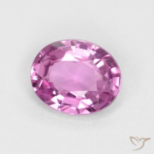 Saphir Pourpre intense naturelle ovale, 0.41 ct, VVS-VS