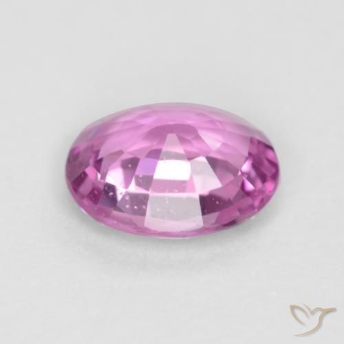 Saphir Pourpre intense naturelle ovale, 0.41 ct, VVS-VS