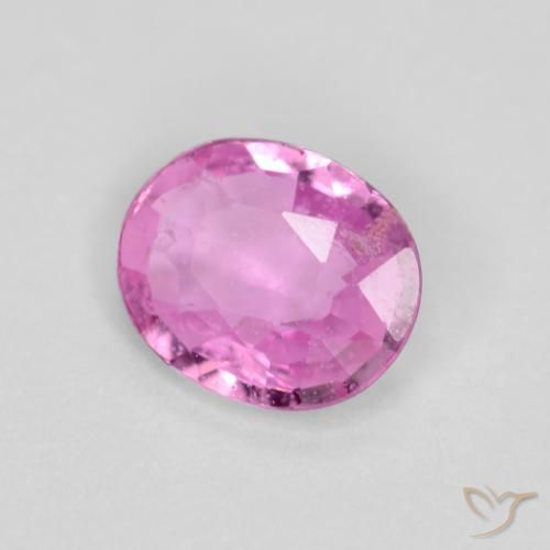 Saphir Pourpre moyen naturelle ovale, 0.33 ct, VS-SI