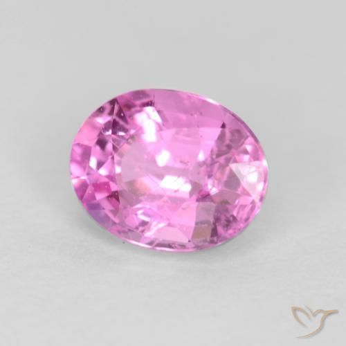 Saphir Pourpre-rose naturelle ovale, 0.45 ct, VS