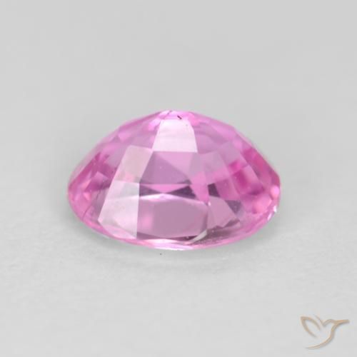 Saphir Pourpre-rose naturelle ovale, 0.45 ct, VS