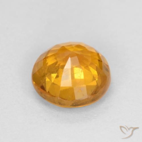 Saphir Doré-orange foncé naturelle Tour, 0.60 ct, VS