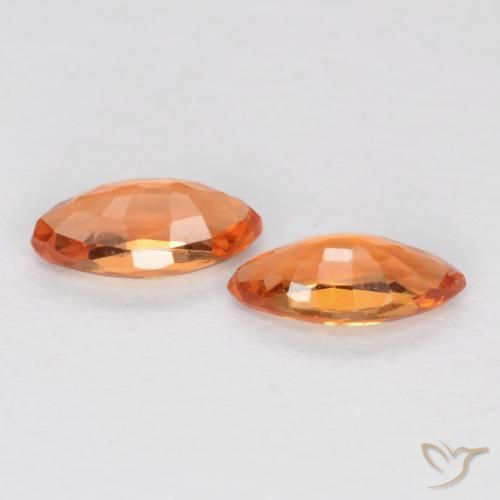 Shop natural 0.38ct Orange vif Saphir gems, Marquise, from Tanzanie at GemSelect. In stock, global shipping!