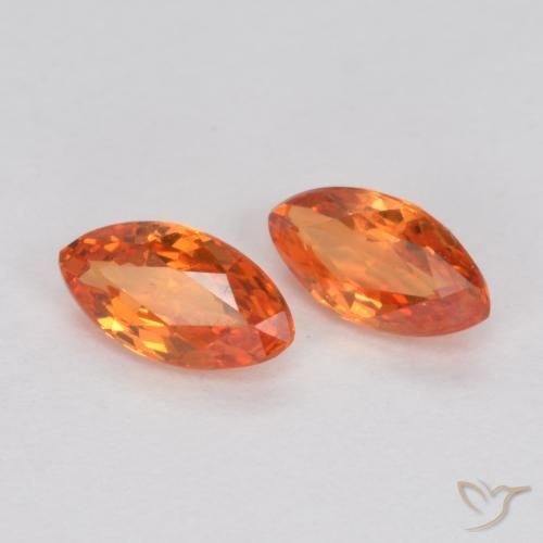 Shop natural 0.40ct Orange feu Saphir gems, Marquise, from Tanzanie at GemSelect. In stock, global shipping!