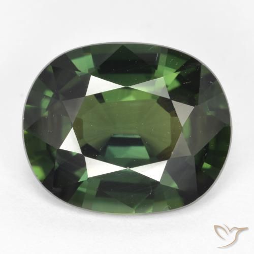 6.25ct Naturel Vert frais Saphir, ovale, VVS