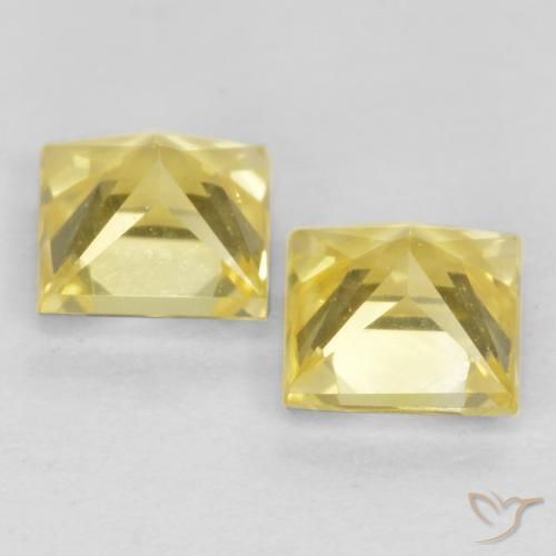 Shop natural 0.68ct Jaune Toscane Saphir gems, Carré, from Tanzanie at GemSelect. In stock, global shipping!