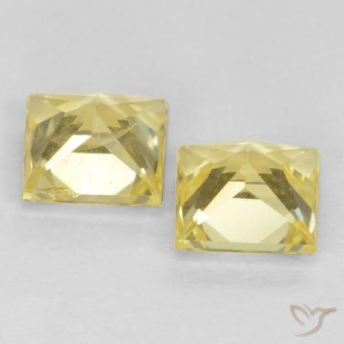 Shop natural 0.63ct Jaune moyen-léger Saphir gems, Carré, from Tanzanie at GemSelect. In stock, global shipping!