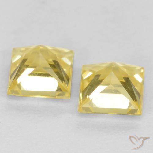 Shop natural 0.69ct Jaune moyen-léger Saphir gems, Carré, from Tanzanie at GemSelect. In stock, global shipping!