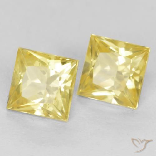 Shop natural 0.80ct Jaune Toscane Saphir gems, Carré, from Tanzanie at GemSelect. In stock, global shipping!