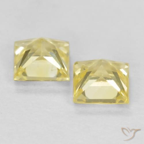 Shop natural 0.70ct Jaune moyen-léger Saphir gems, Carré, from Tanzanie at GemSelect. In stock, global shipping!