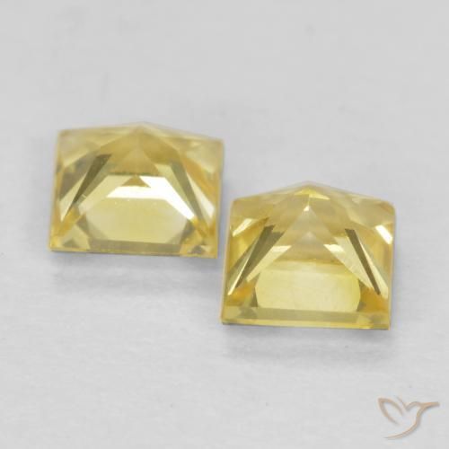 Shop natural 0.68ct Jaune Toscane Saphir gems, Carré, from Tanzanie at GemSelect. In stock, global shipping!