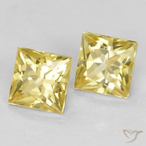 Shop natural 0.78ct Jaune Toscane Saphir gems, Carré, from Tanzanie at GemSelect. In stock, global shipping!