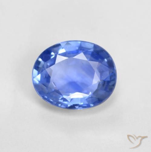Saphir Bleu clair naturelle Coupe ovale, 0.67 ct, VVS-VS