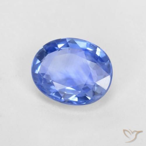 Saphir Bleu clair naturelle Coupe ovale, 0.67 ct, VVS-VS