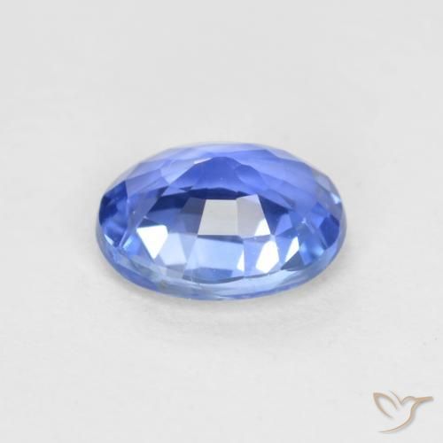 Saphir Bleu clair naturelle Coupe ovale, 0.67 ct, VVS-VS