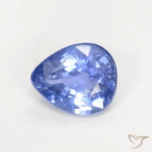 Saphir Bleu marine moyen naturelle En forme de poire, 0.67 ct, VS-SI