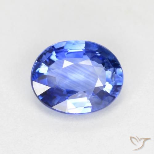 0.67ct Naturel Bleu pastel Saphir, ovale, VVS-VS