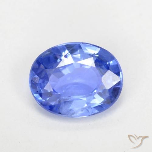 0.63ct Naturel Bleu pastel Saphir, ovale, VVS-VS