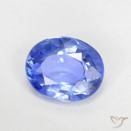 Saphir Bleu pastel naturelle ovale, 0.63 ct, VVS-VS