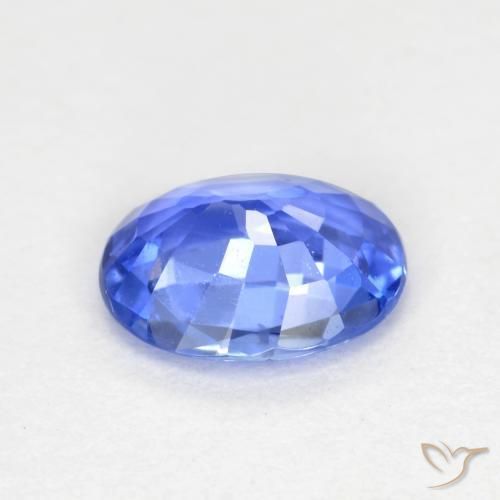 Saphir Bleu pastel naturelle ovale, 0.63 ct, VVS-VS